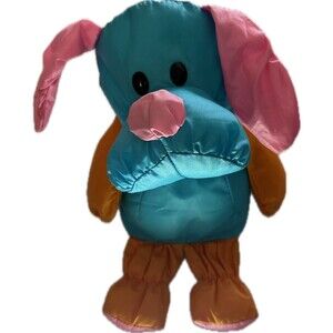Kuddlee Dog Plush Teal Puppy Tara Toy Company Vintage Plush Kuddle 9 inch D101